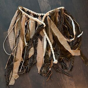 Bohemian Fringe Belt with Braided Detail